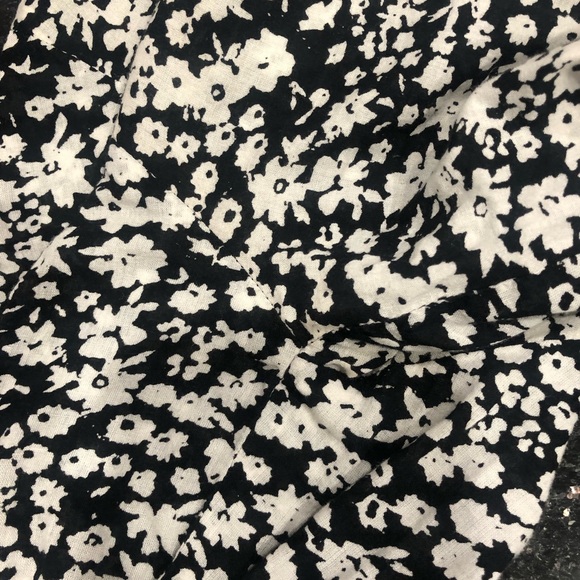 Apiece Apart Yerba Black and White Floral Button Up Cotton Blouse XS - Picture 8 of 10